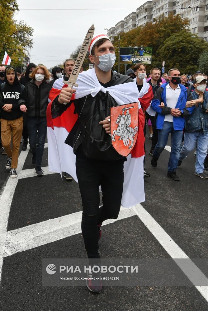Акции протеста оппозиции в Минске