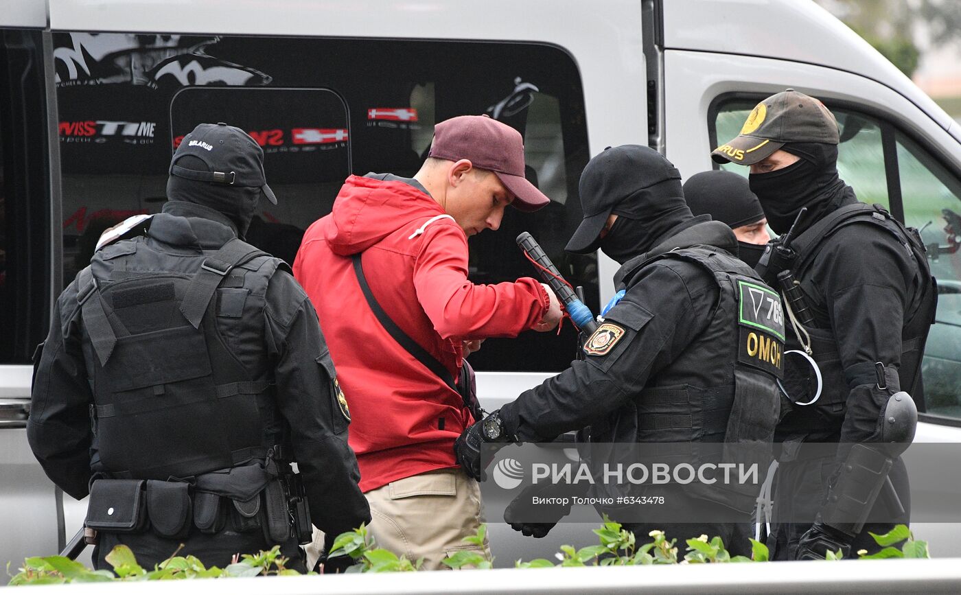 Акции протеста оппозиции в Минске