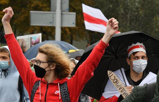 Акции протеста оппозиции в Минске