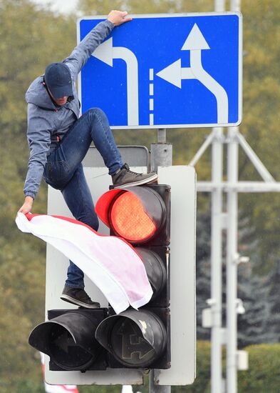 Акции протеста оппозиции в Минске