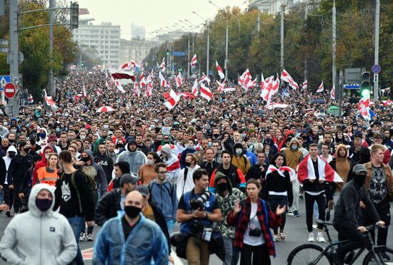 Акции протеста оппозиции в Минске