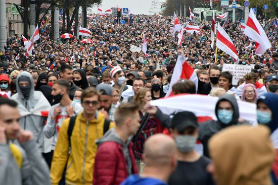 Акции протеста оппозиции в Минске