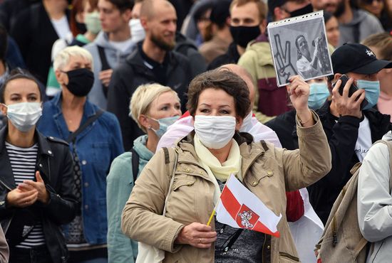 Акции протеста оппозиции в Минске