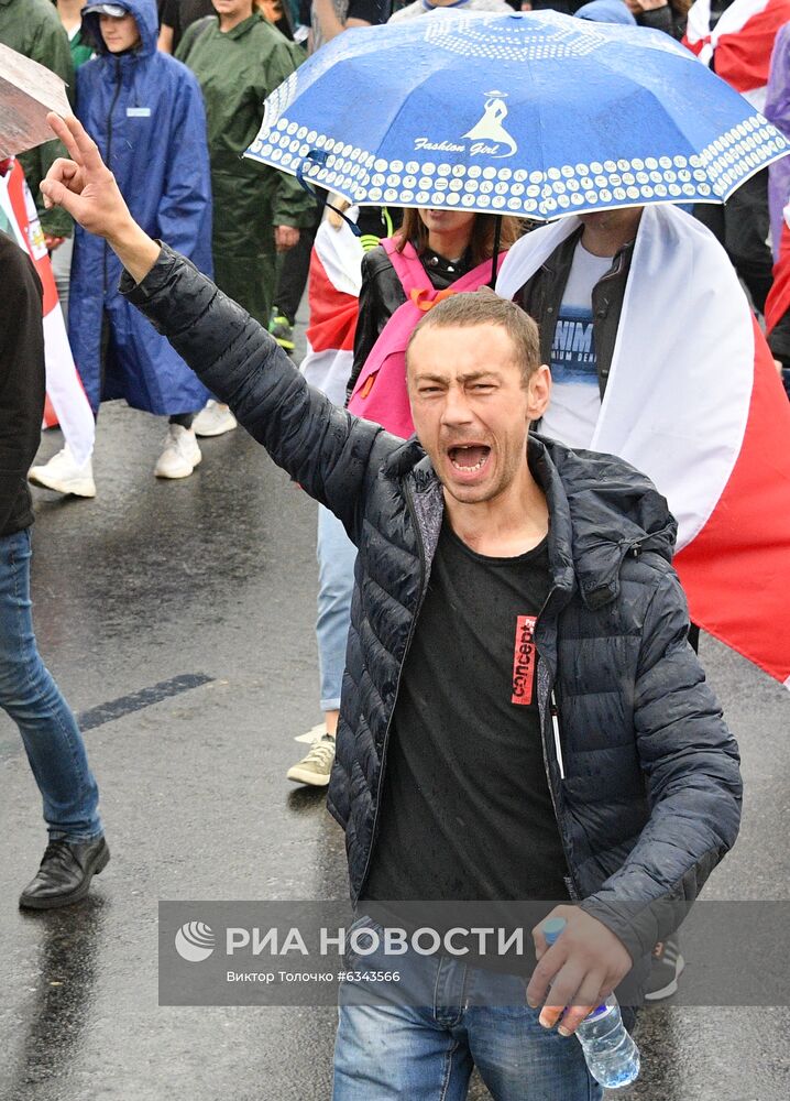 Акции протеста оппозиции в Минске