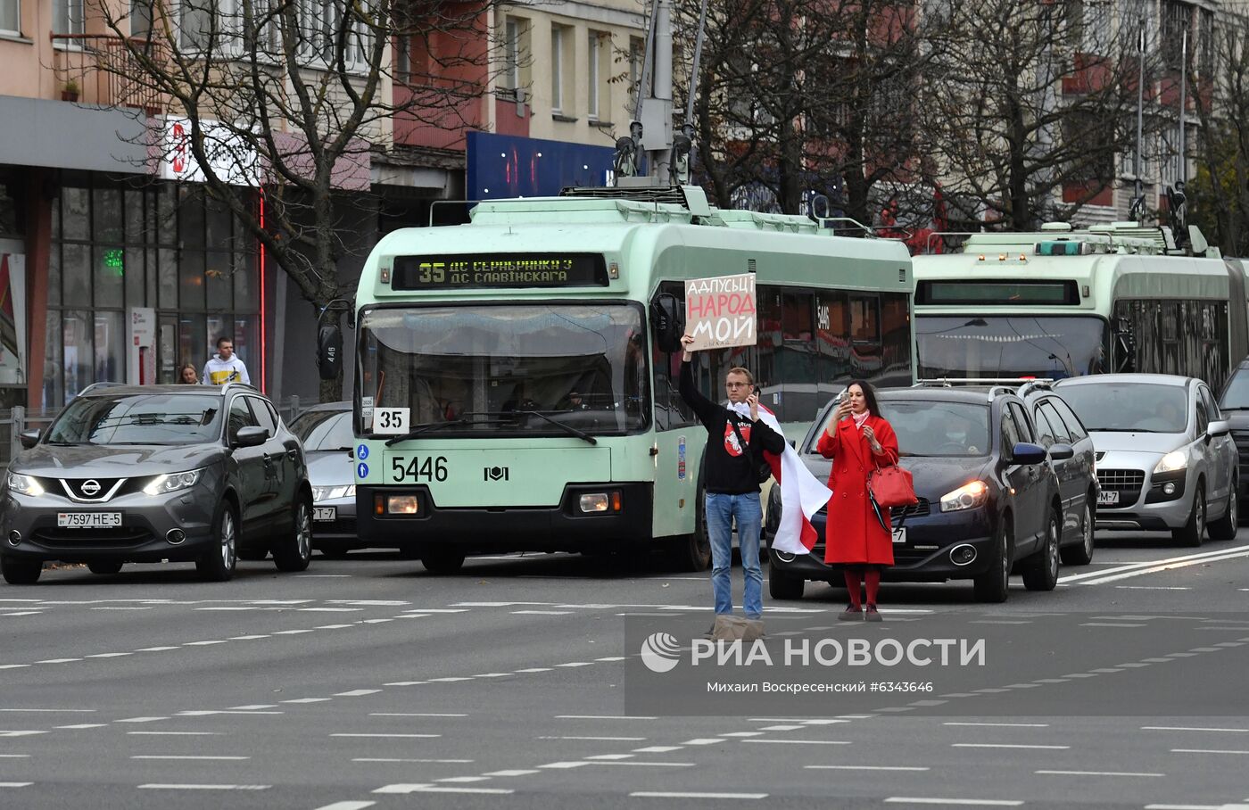 Акции протеста оппозиции в Минске