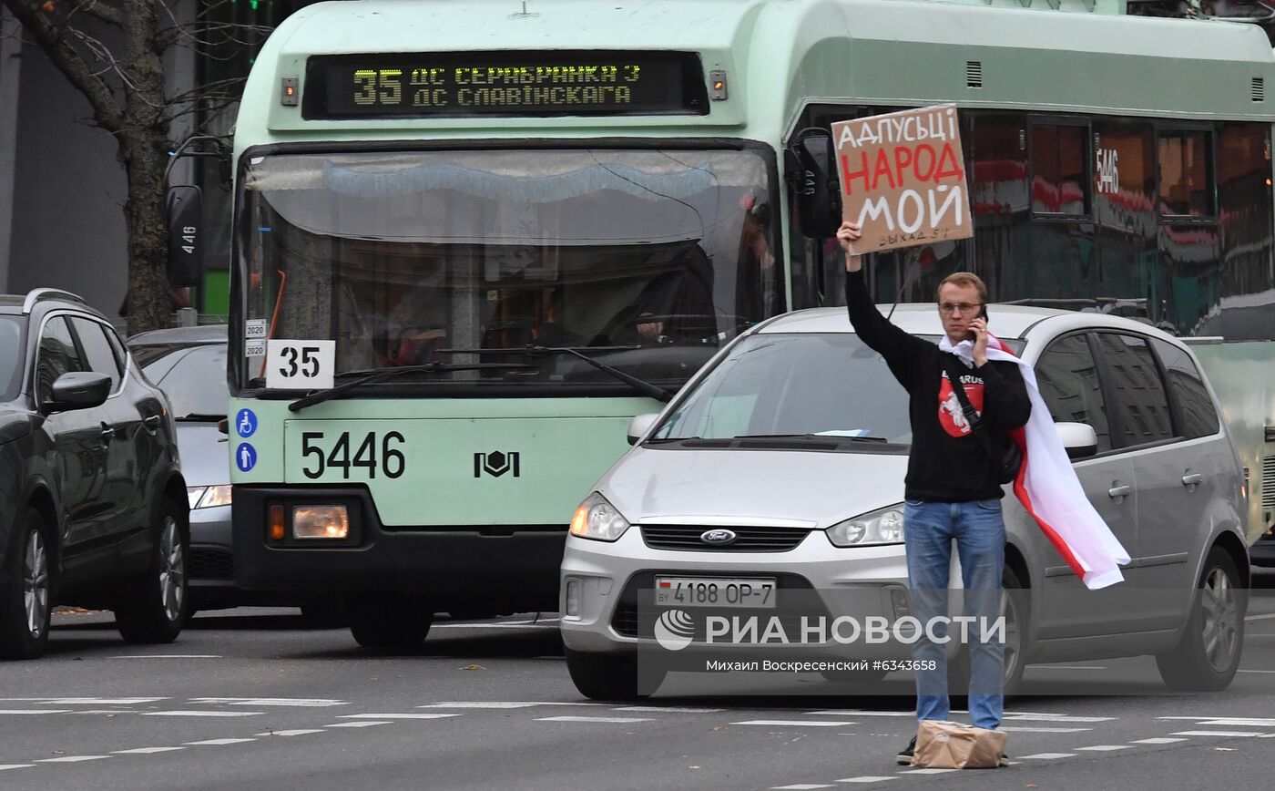 Акции протеста оппозиции в Минске