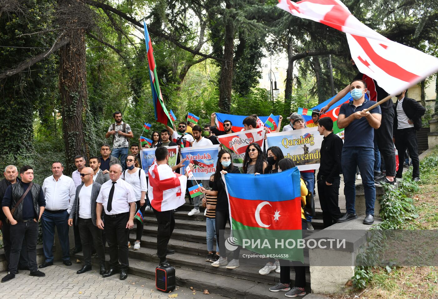 Акция "Карабах – это Азербайджан" в Тбилиси 