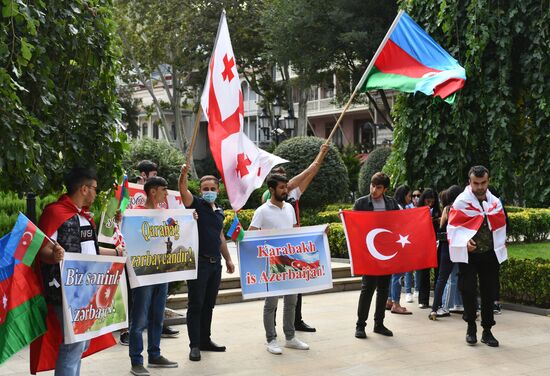 Акция "Карабах – это Азербайджан" в Тбилиси 