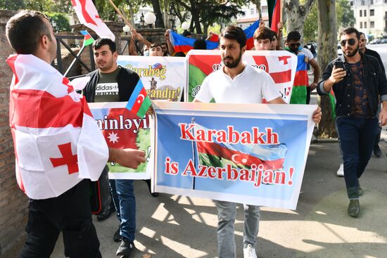 Акция "Карабах – это Азербайджан" в Тбилиси 