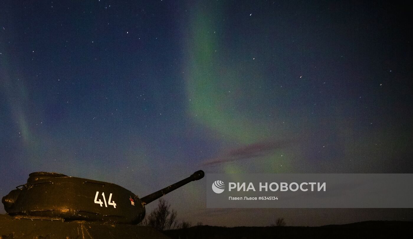 Северное сияние в Мурманской области