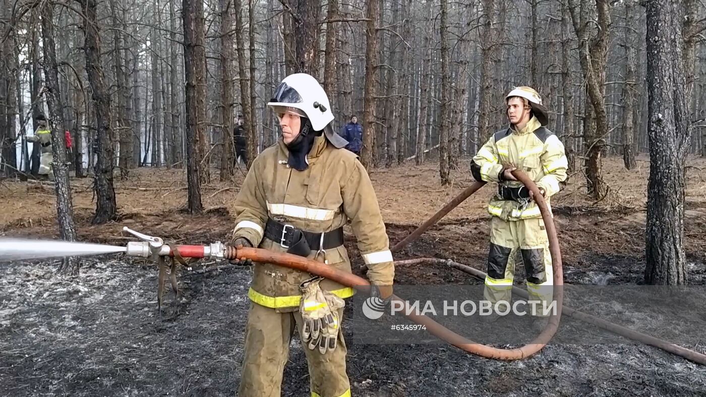 Природные пожары в Ростовской области