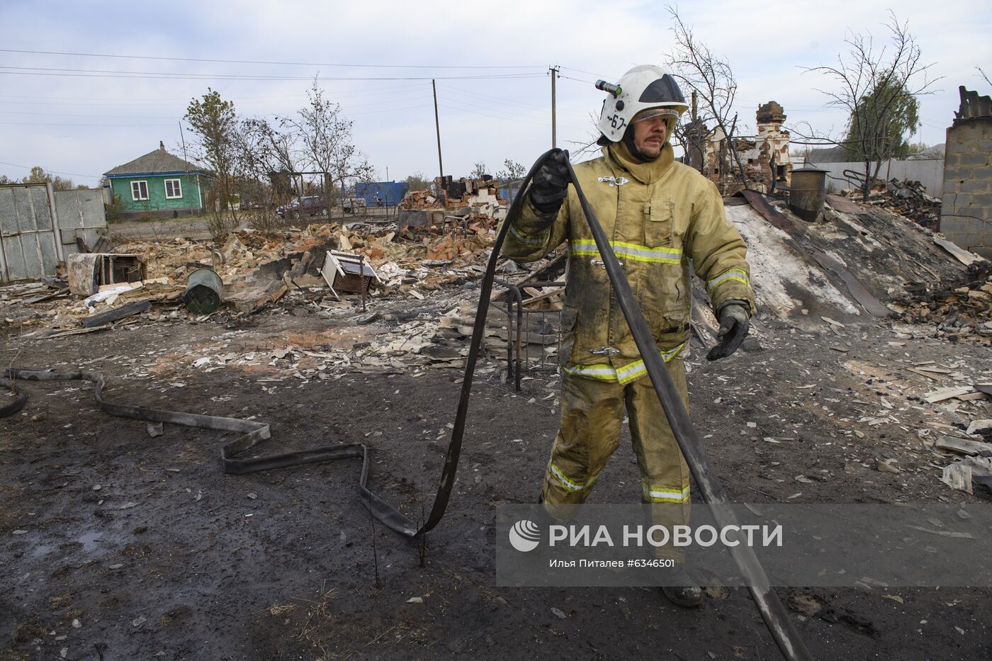 Последствия пожаров в Воронежской области