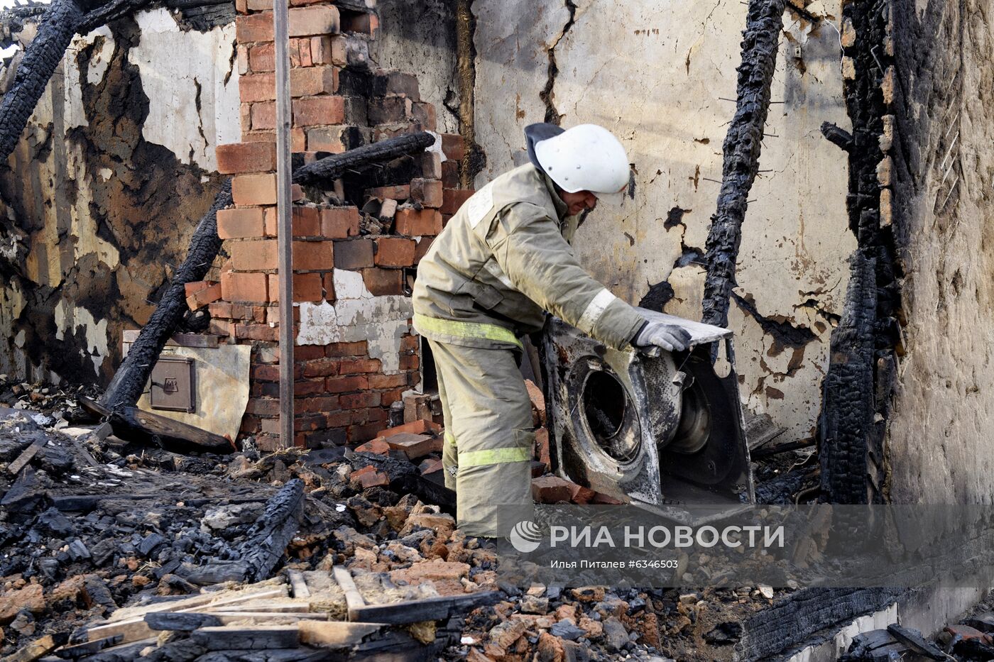 Последствия пожаров в Воронежской области