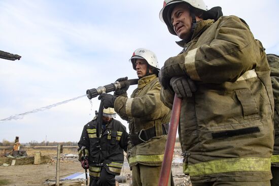 Последствия пожаров в Воронежской области