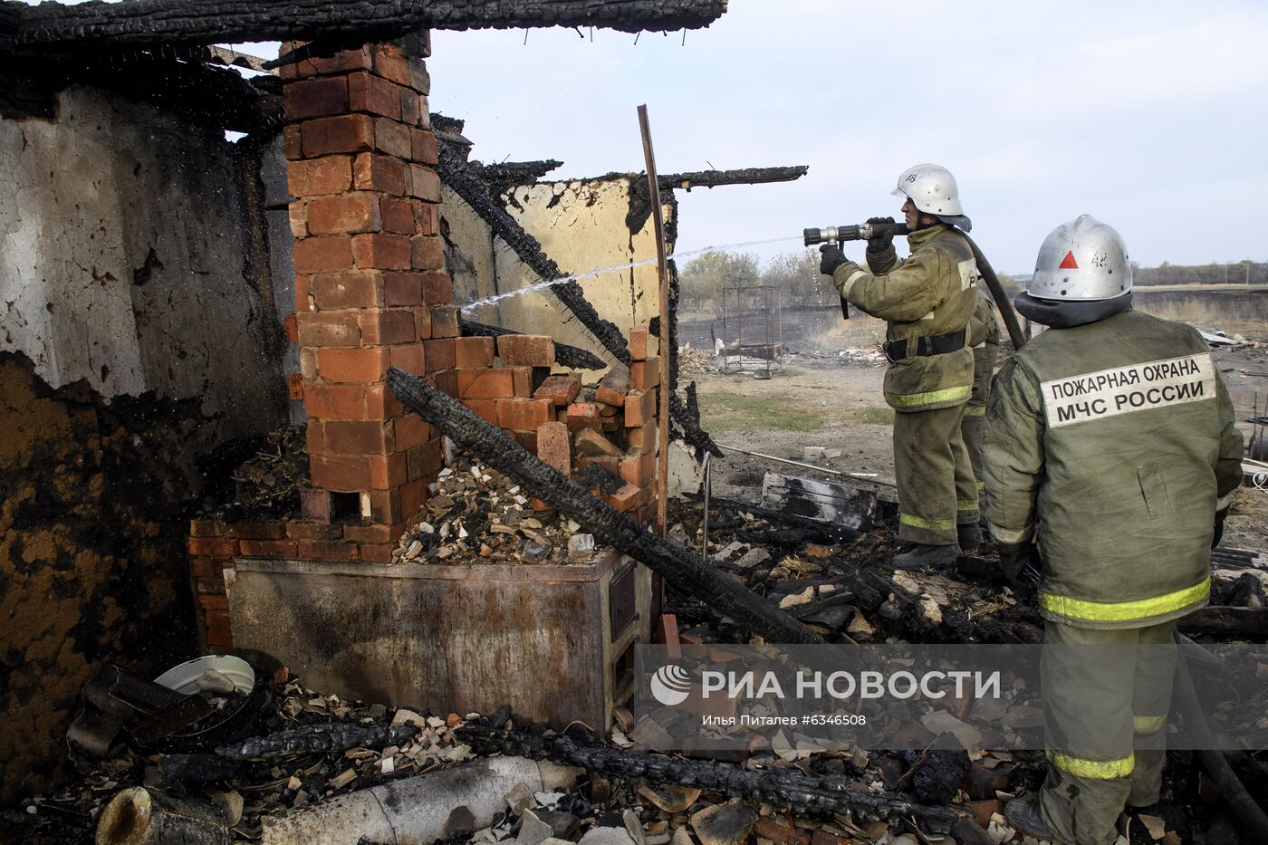 Последствия пожаров в Воронежской области