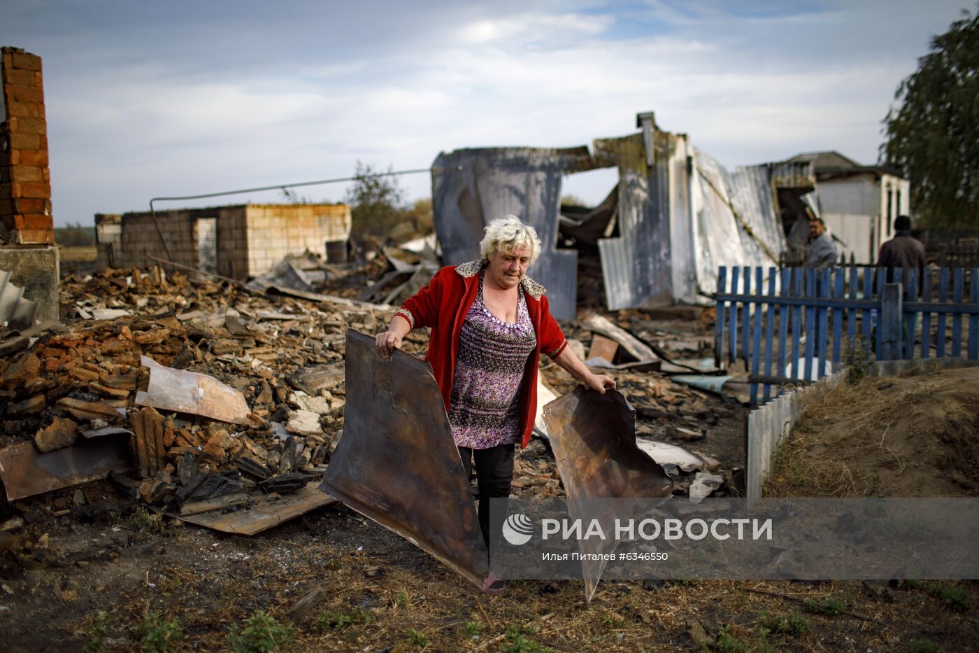 Последствия пожаров в Воронежской области