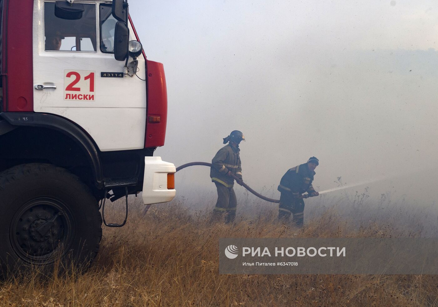 Природные пожары в Воронежской области