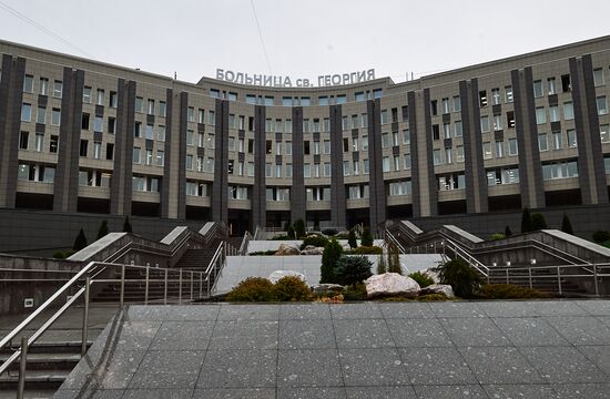 Лечение больных COVID-19 в больнице Св. Георгия в Санкт-Петербурге