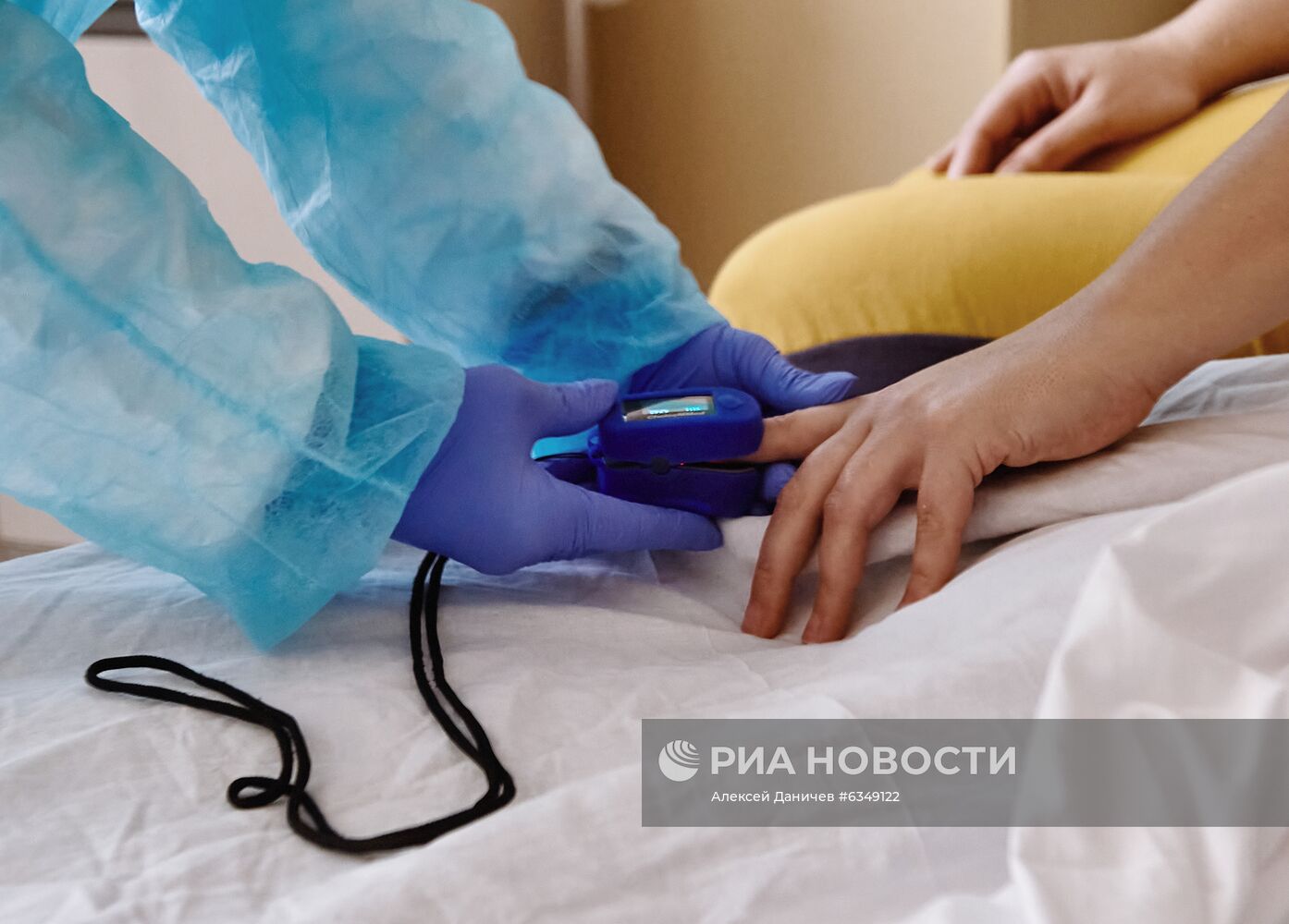 Лечение больных COVID-19 в больнице Св. Георгия в Санкт-Петербурге