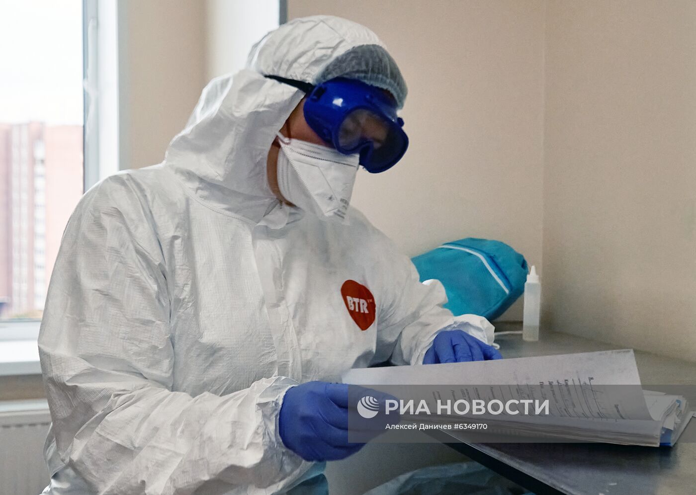 Лечение больных COVID-19 в больнице Св. Георгия в Санкт-Петербурге