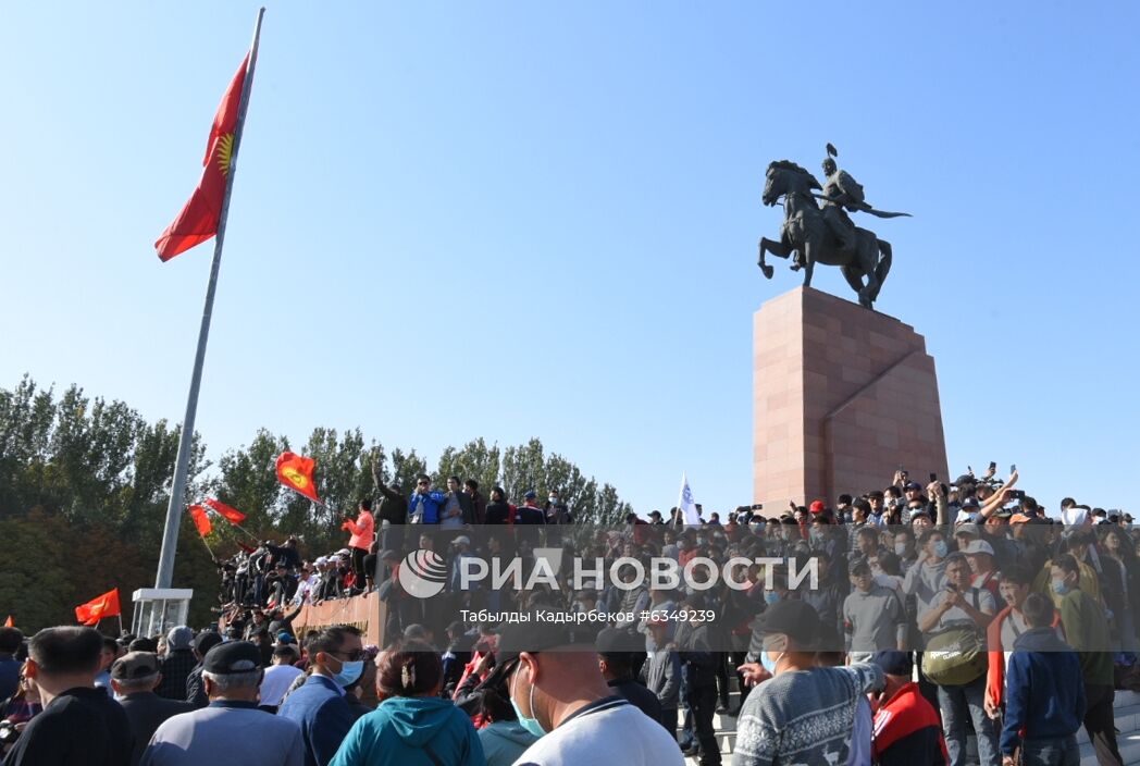 Протесты в Бишкеке