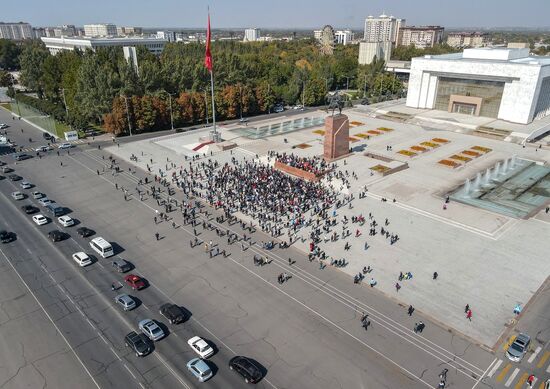 Протесты в Бишкеке