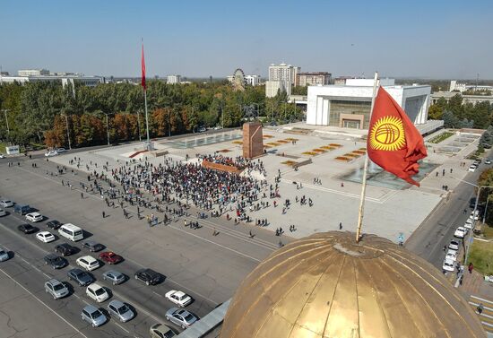 Протесты в Бишкеке