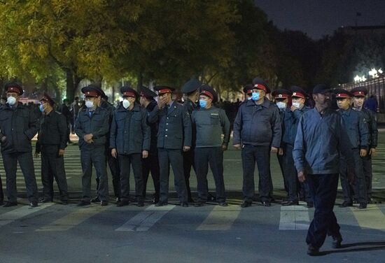 Протесты в Бишкеке