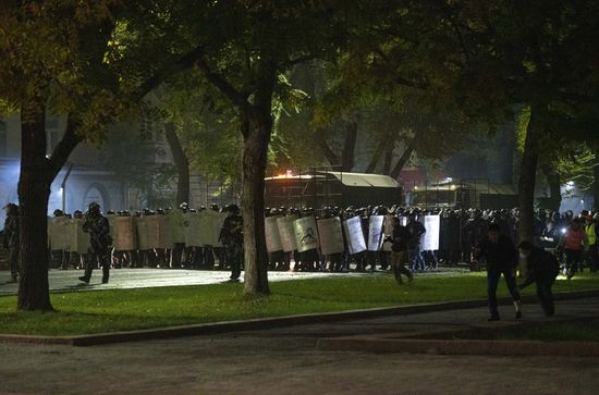Протесты в Бишкеке