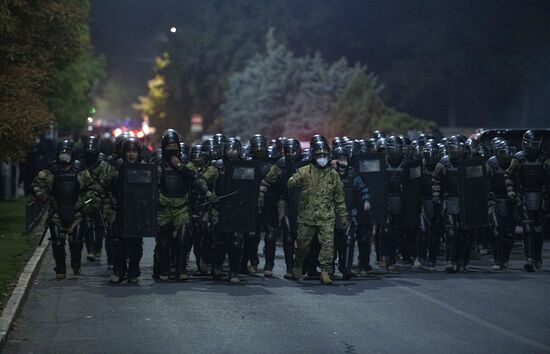 Протесты в Бишкеке