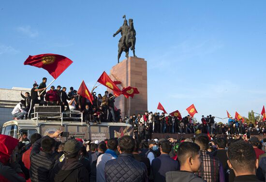 Протесты в Бишкеке