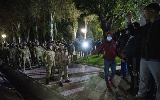 Протесты в Бишкеке
