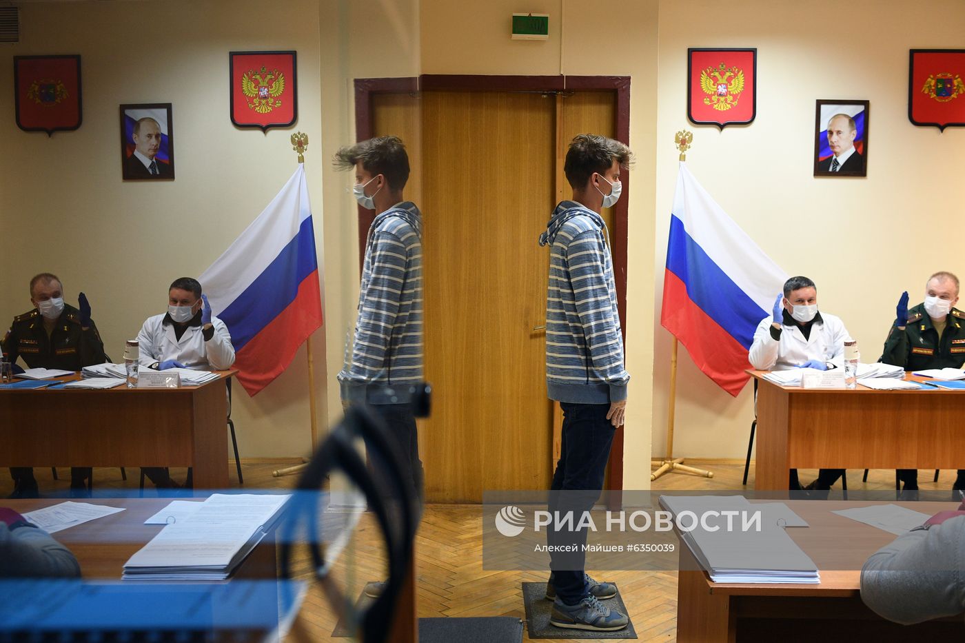 Работа призывной комиссии в Москве