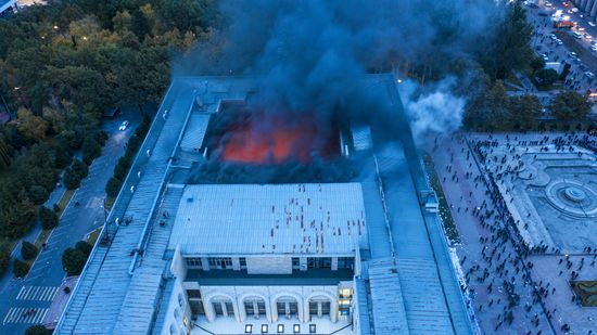 Протесты в Бишкеке