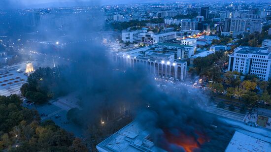 Протесты в Бишкеке