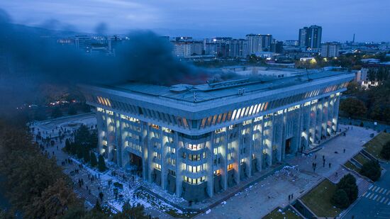 Протесты в Бишкеке