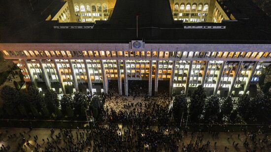 Протесты в Бишкеке