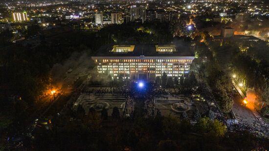 Протесты в Бишкеке