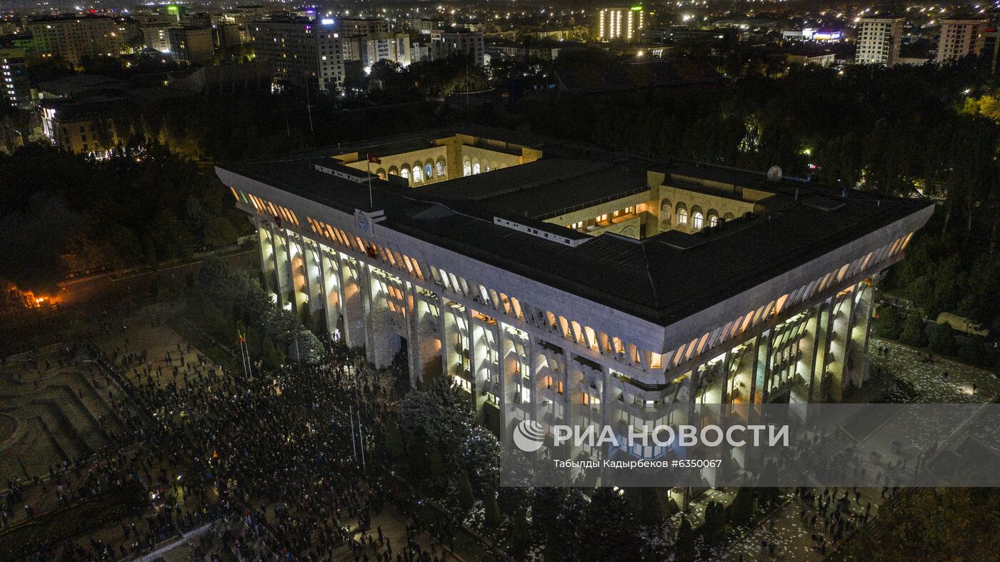 Протесты в Бишкеке