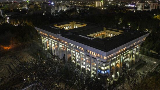 Протесты в Бишкеке