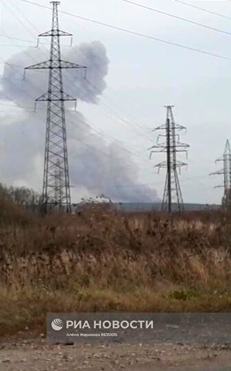 Взрывы на бывших военных складах в Рязанской области