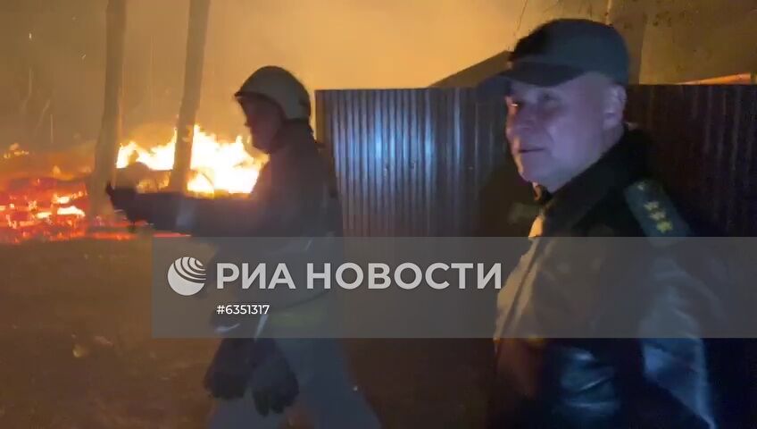 Взрывы на бывших военных складах в Рязанской области