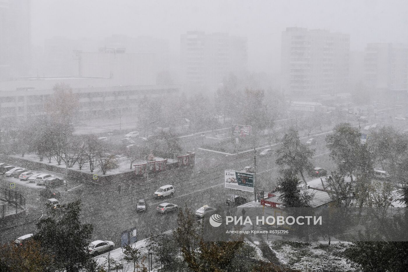 Снег в Новосибирске