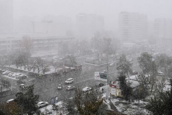 Снег в Новосибирске