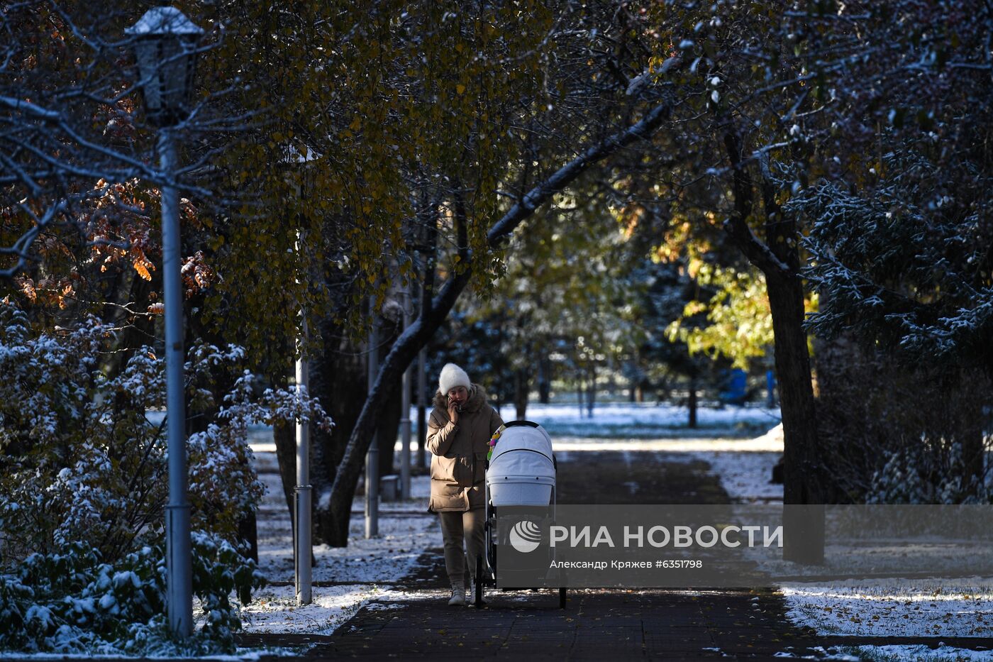 Снег в Новосибирске