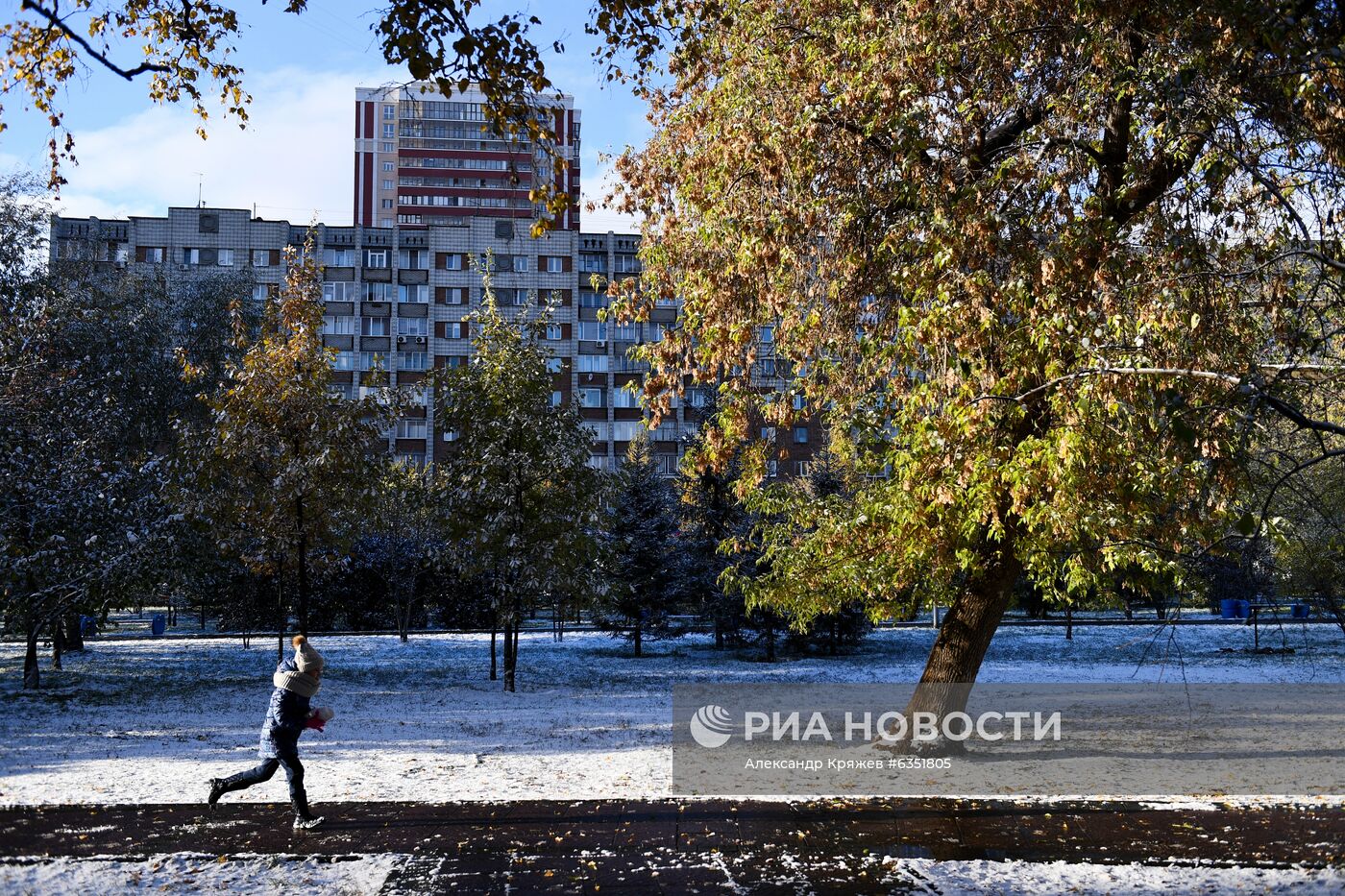 Снег в Новосибирске