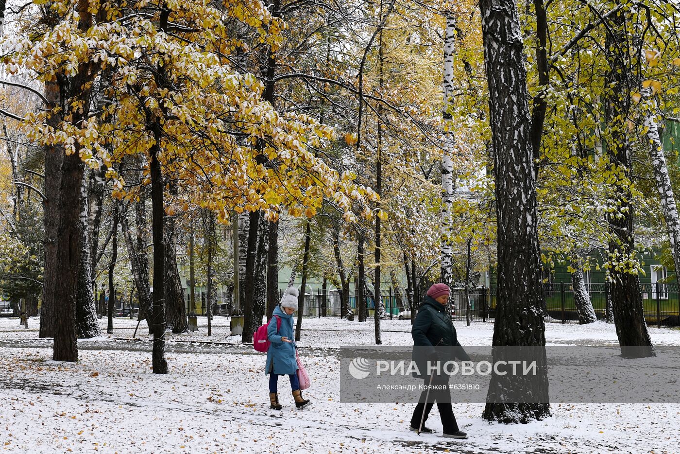 Снег в Новосибирске