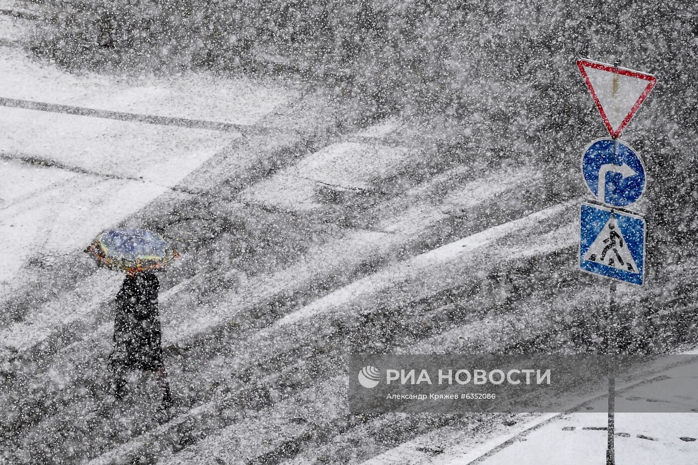 Снег в Новосибирске