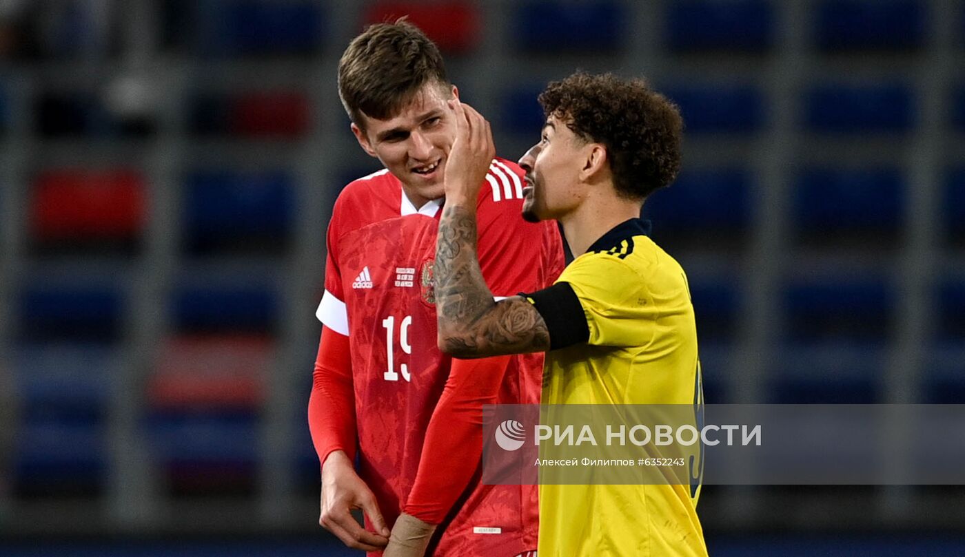 Футбол. Товарищеский матч. Россия - Швеция