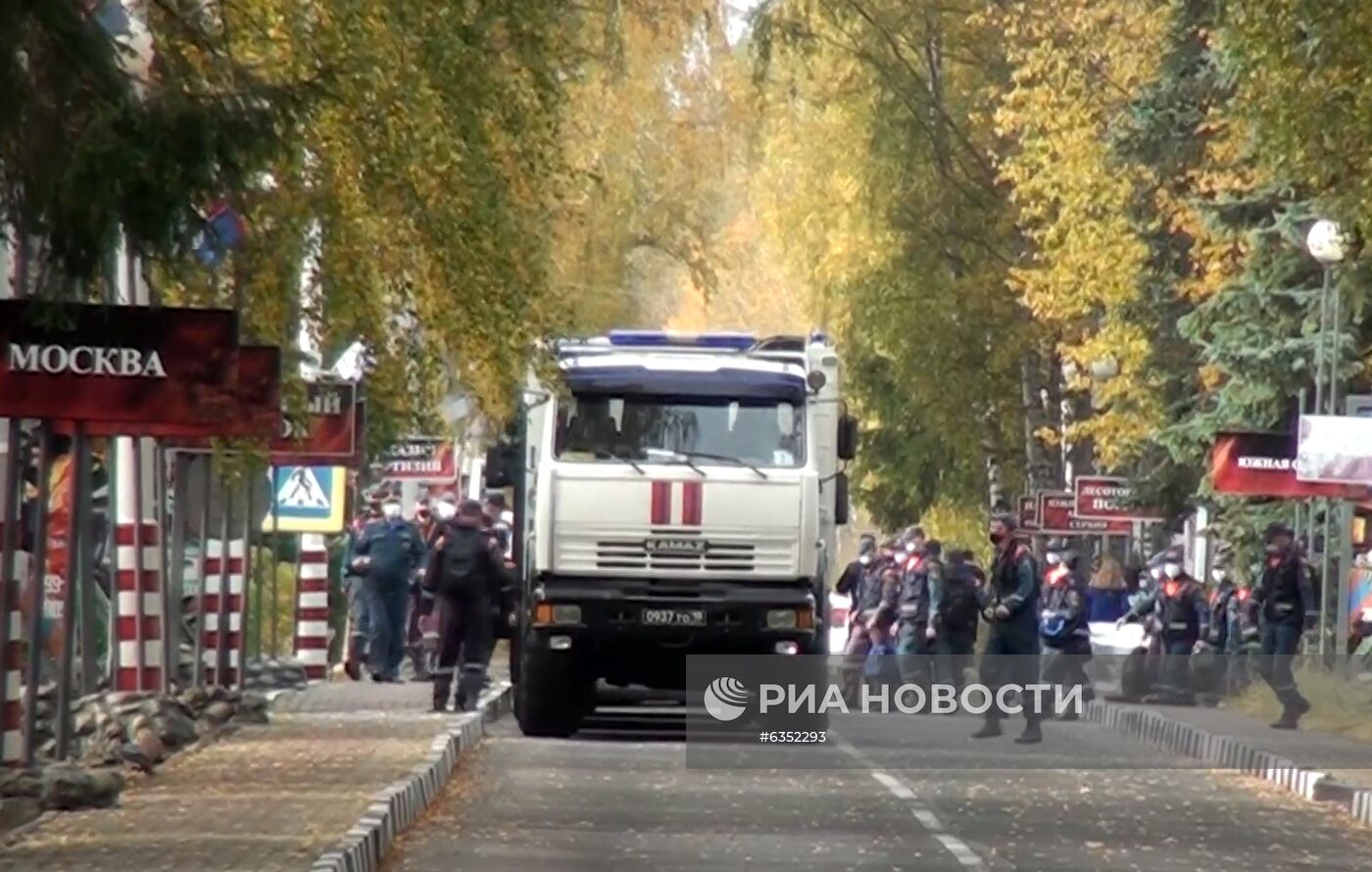 Взрывы на бывших военных складах в Рязанской области